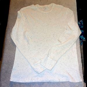 Gap long sleeve waffle shirt, white, youth L (but runs big)